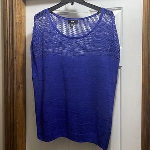 Mossimo black XXL blue mesh short sleeve slouch sweater OBO